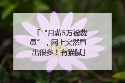 “月薪5万被裁员”，网上突然冒出很多！有猫腻